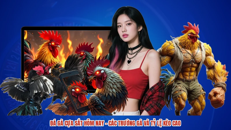 Đá gà cựa sắt hôm nay - Các Trường Gà Và Tỷ Lệ Kèo Cao